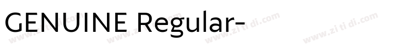 GENUINE Regular字体转换